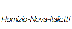 Homizio-Nova-Italic