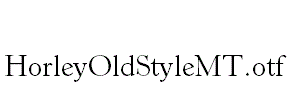 HorleyOldStyleMT