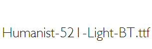 Humanist-521-Light-BT