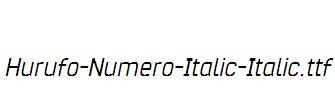 Hurufo-Numero-Italic-Italic