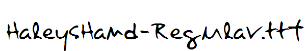 HaleysHand-Regular