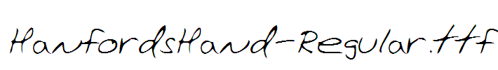 HanfordsHand-Regular