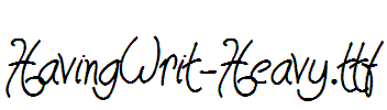 HavingWrit-Heavy