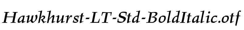 Hawkhurst-LT-Std-BoldItalic