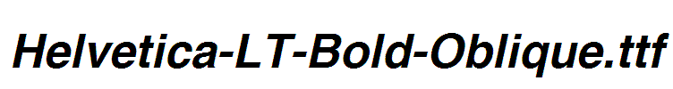 Helvetica-LT-Bold-Oblique