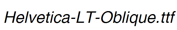 Helvetica-LT-Oblique