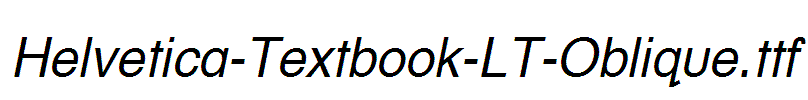 Helvetica-Textbook-LT-Oblique
