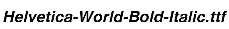 Helvetica-World-Bold-Italic