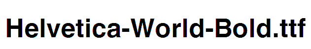 Helvetica-World-Bold