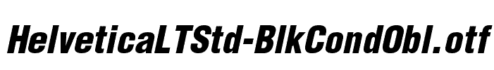 HelveticaLTStd-BlkCondObl
