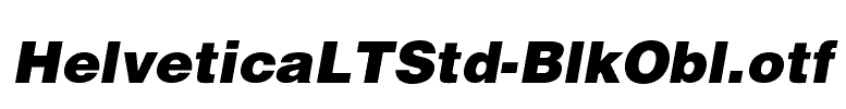 HelveticaLTStd-BlkObl