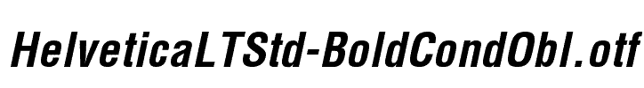 HelveticaLTStd-BoldCondObl