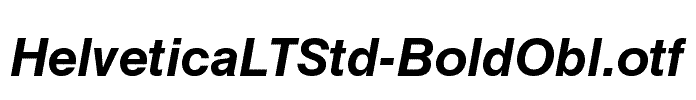 HelveticaLTStd-BoldObl
