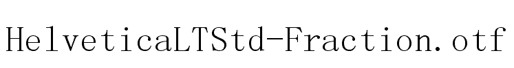 HelveticaLTStd-Fraction