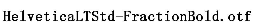 HelveticaLTStd-FractionBold