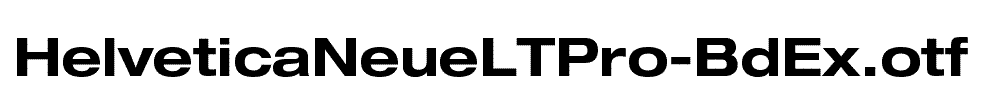 HelveticaNeueLTPro-BdEx