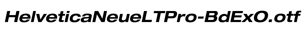HelveticaNeueLTPro-BdExO