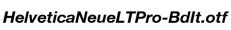 HelveticaNeueLTPro-BdIt