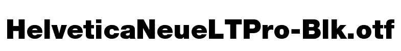 HelveticaNeueLTPro-Blk