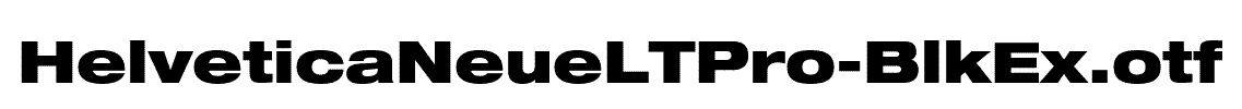 HelveticaNeueLTPro-BlkEx