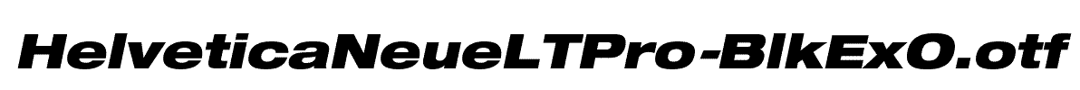 HelveticaNeueLTPro-BlkExO
