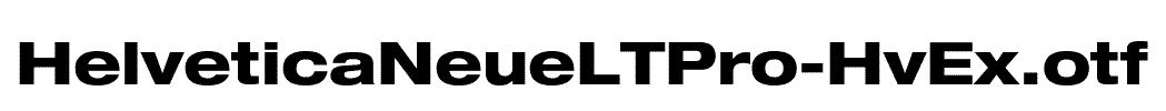 HelveticaNeueLTPro-HvEx