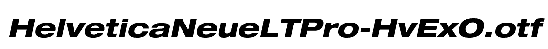 HelveticaNeueLTPro-HvExO