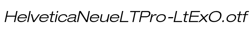 HelveticaNeueLTPro-LtExO