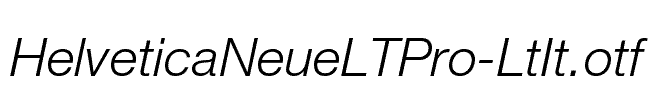 HelveticaNeueLTPro-LtIt