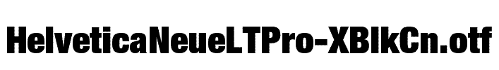 HelveticaNeueLTPro-XBlkCn