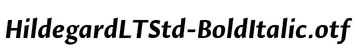 HildegardLTStd-BoldItalic