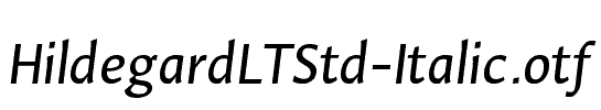 HildegardLTStd-Italic