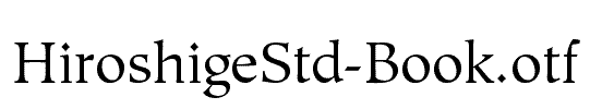 HiroshigeStd-Book
