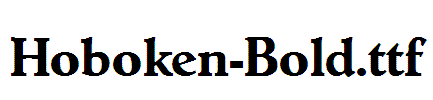 Hoboken-Bold