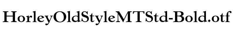 HorleyOldStyleMTStd-Bold