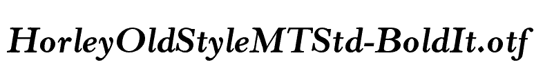 HorleyOldStyleMTStd-BoldIt