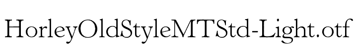 HorleyOldStyleMTStd-Light