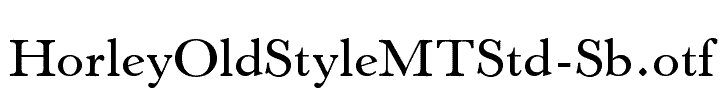 HorleyOldStyleMTStd-Sb