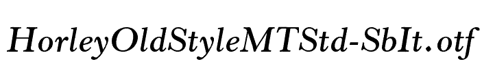 HorleyOldStyleMTStd-SbIt