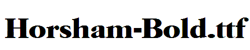 Horsham-Bold