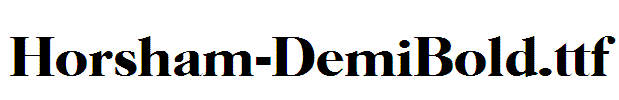 Horsham-DemiBold