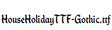 HouseHolidayTTF-Gothic