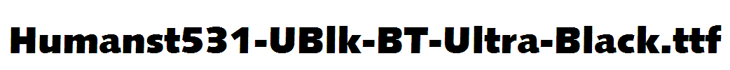 Humanst531-UBlk-BT-Ultra-Black