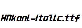 HNkani-Italic