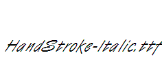 HandStroke-Italic