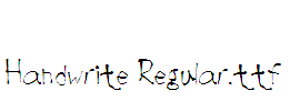 Handwrite-Regular