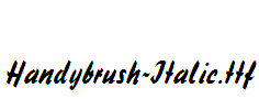Handybrush-Italic