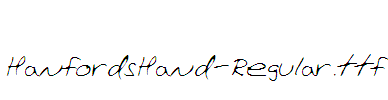 HanfordsHand-Regular