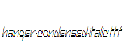 Hanger-Condensed-Italic