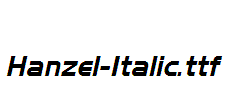 Hanzel-Italic